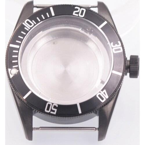 41MM Watch Case Sterile Fit NH35 ,36 Miyota 8215,8205 Dg2813 Seagull Automatic Movement Sapphire Glass Luminous Waterproof Swim