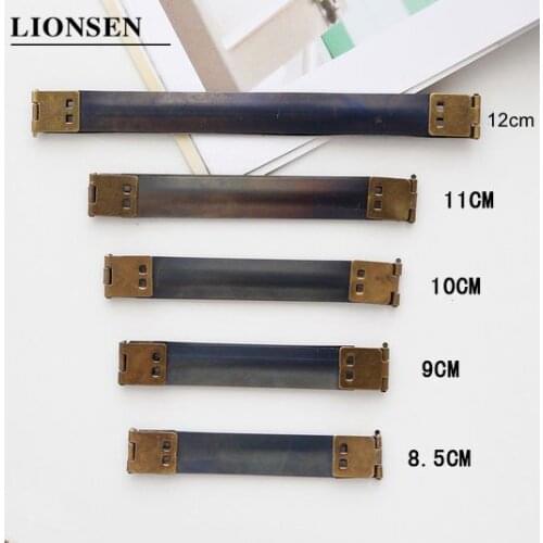 LIONSEN Spring Clasp Handle Metal Internal Coin Purse Frame Hidden Snap Spring Sewing Craft Tailor DIY bag Accessories