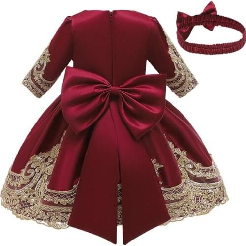 0-4 Years Infant Baby Girls Birthday Suit Kids Dresses Girl Princess Party Ball Gown Dress Children Clothing Bebe Outfits