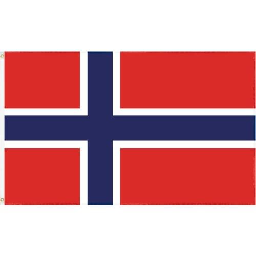 JiaHao Wholesale 100% Polyester Stock 3x5ft Norway Flag