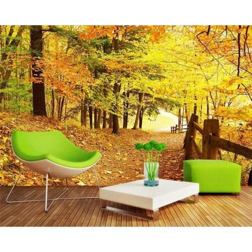 Beibehang Angepasst moderne persönlichkeit seidige schöne landschaft wald woods trails hintergrund tapete tapeten wohnkultur