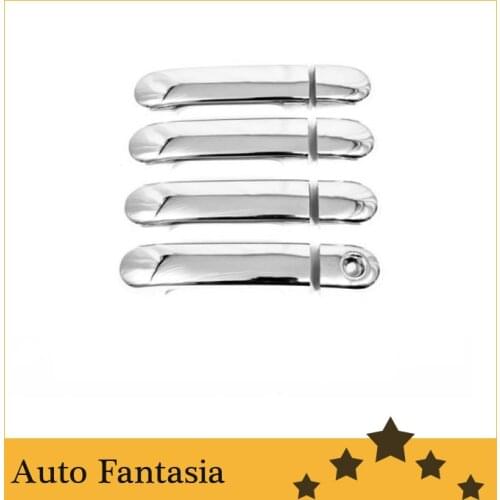 Flexible chrome trim Chrome Door Handle Cover for Nissan March / Micra C+C K12 02-09-Free Shipping