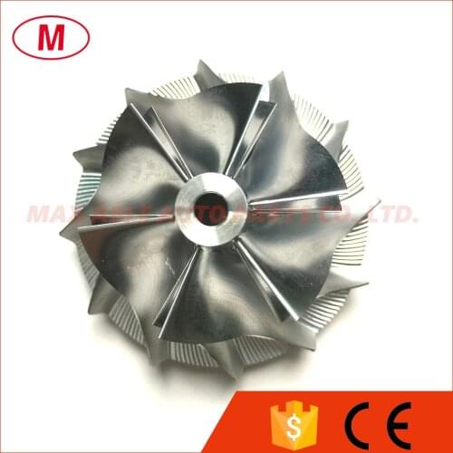 GT1246 786555-0002N 34.10/46.00mm 6+6 blades High Performance Turbo Billet Compressor wheel/Aluminum 2618/Milling wheel for Alfa