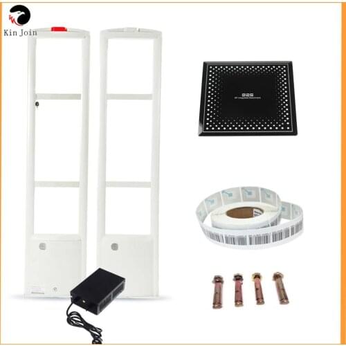 KinJoin EAS System RF8.2Mhz Security Antenna +1000 Sensor Labels/Tag+1Label Deactivator Retail Store Anti Shoplifting System