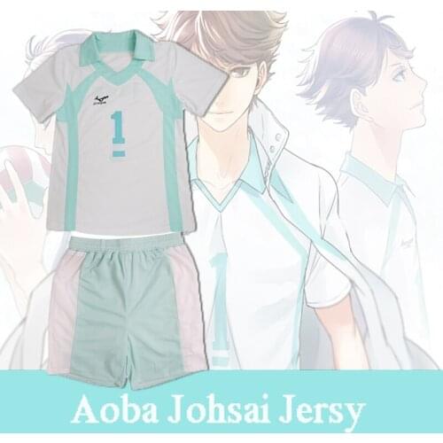 Haikyuu Aoba Johsai Cosplay Costumes Volleyball Jersy Uniform Set Short Sleeve Oikawa Tooru Halloween Sportswear