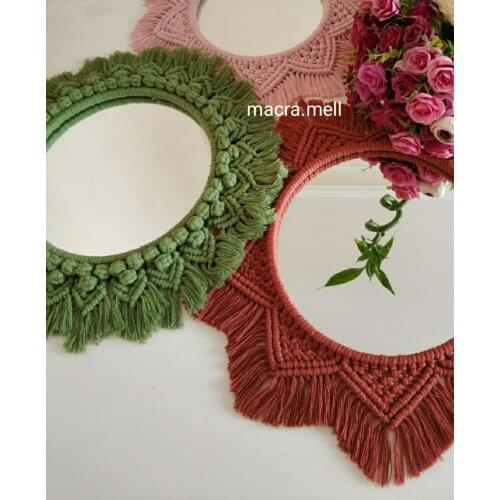 Handmade Macrame Wall Hanging, Macrame Mirror Decor, Wall Mirror, Round Mirrors, Mirror Wall Art, Hanging Mirrors, Boho Mirror d
