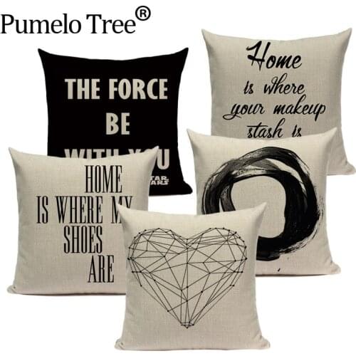 Nordic style home decor pillow cover 45Cmx45Cm Square Home Decor 3D Cushion Cover one side print custom throw pillows