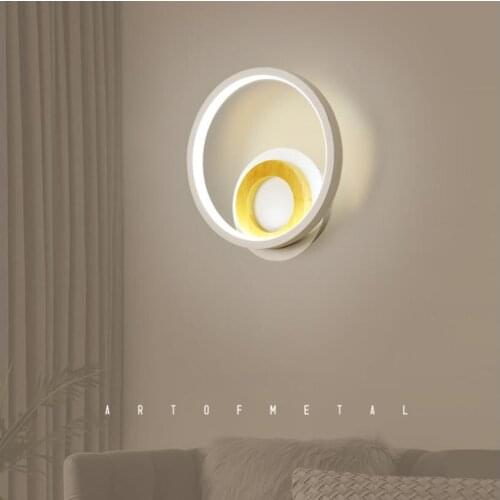 New wall lamp led simple modern home living room lamp creative staircase wall lamp background wall lamp bedside lamp