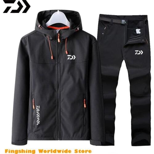 Daiwa Clothing Winter Fishing Jacket Pants Waterproof Windproof Keep Warm With Inside Clothes And Outside Clothes Fishing Suit