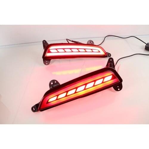 Reflector, LED Rear Bumper Light, rear fog lamp, Brake Light, moving turn signal for Hyundai ix25 2015-16 with 2/3 functions