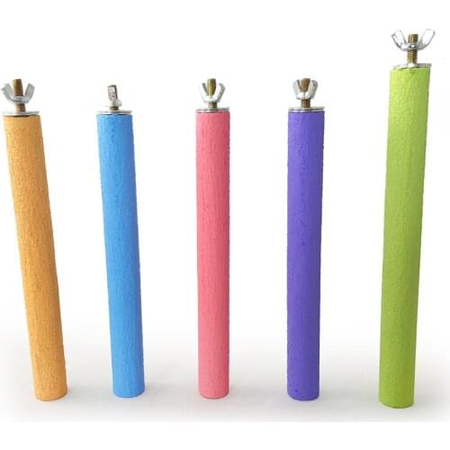 Color grinding claw stick Parrot claw grinding stick Parrot grinding Stick Stand bar frosted stand bar Parrot toy bird supplies