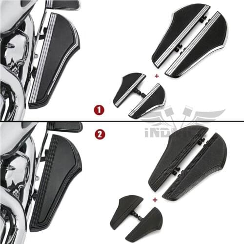 Front rear Driver passenger Floorboards foot pegs for harley Touring FLHX FLHR FLTR street Glide roadking 2000-2020 softail