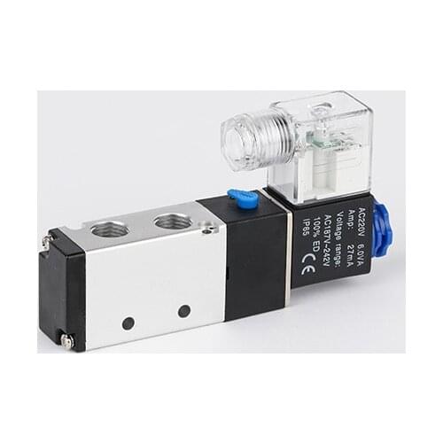 Pneumatic solenoid valve 4V210-08 DC24V AC220V air valve two-position five-way reversing valve 4V210-08