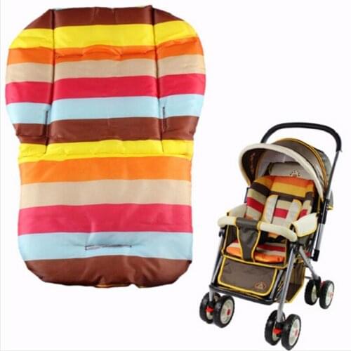 Rainbow Baby Stroller Seat Pad Cotton Soft Car Seat Cushion Infant Child Cart Mattress Mat Newborn Carriage Trolley Accessories