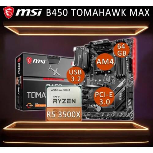 Socket AM4 MSI X470 GAMING PLUS MAX Gaming Motherboard AMD Ryzen With AMD Ryzen 5 3600X Motherboard Cpu Combo Placa-mãe AM4 New