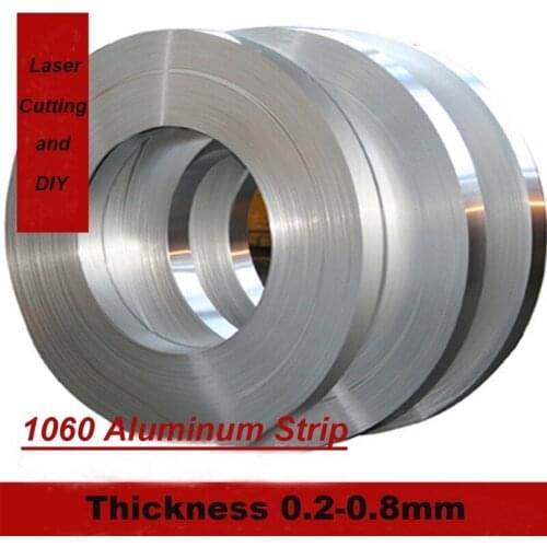 1meter 1060 Aluminum Strip Aluminium Foil Thin Sheet Plate DIY Metal Material Washer Wall Thickness 0.2mm x 500mm Aluminum Tape