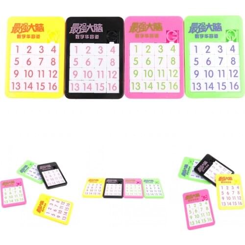 2020 New 1pc Plastic 3D Slide Puzzle Building Numbers Alphabets Learning Jigsaw Game Toys Kids Educational Toy Puzzle Gift 5*7cm