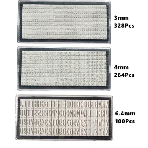 3mm/4mm/6.4mm Stamp Letters Plate Custom Personalised Name Address Rubber Stamp Accessory For Digital Letter Stamp DIY Scrapbook