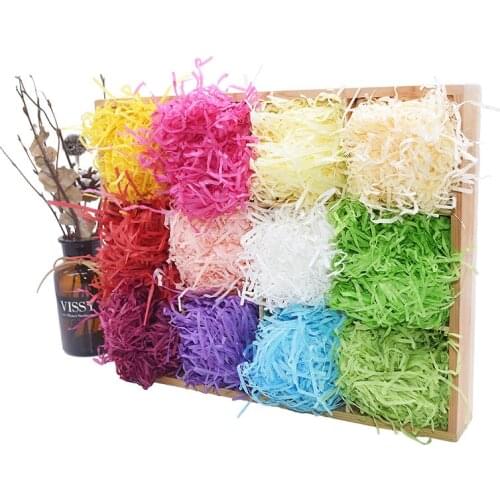 50/100g Confetti Shredded Crinkle Paper DIY Gift Box Filling Craft Paper Wedding Birthday Party Home Decor Gift Packaging Filler