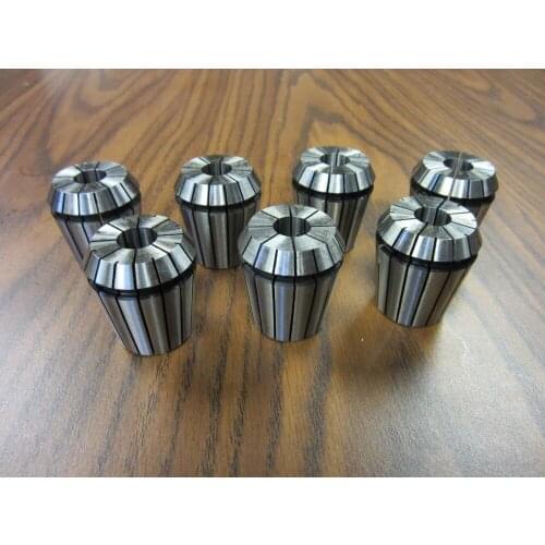 7pcs/set ER40 Collets 7/16,1/2,9/16,5/8,3/4,7/8,1", part# ER40-New