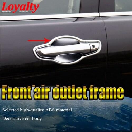 Loyalty Car Styling ABS Exterior Side Door Bowl Cup Cover Stickers Frame Trim Molding for Honda CRV 2017 2018 8pcs