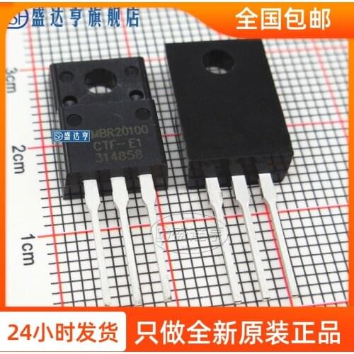 10Pcs/Lot MBR20100CTF-E1 20A 100V TO220F DIP Schottky Barrier Diode/NEW Original In Stock
