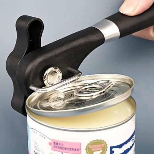 Household kitchen supplies stainless steel can opener, creative manual simple bottle opener to open tin can opener
