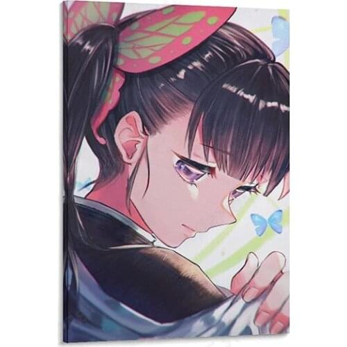 Demon Killer Kimetsu No Yaiba Kochou Shinobu Tsuyuri Kanawo Anime High-definition Printable Manga Wall Poster Mural
