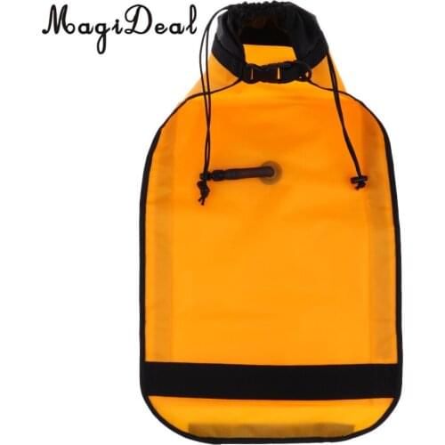 MagiDeal Dual Chamber Inflatable Paddle Float Bag with Quick Release Buckle for Sea Kayak Paddle Blades Yellow