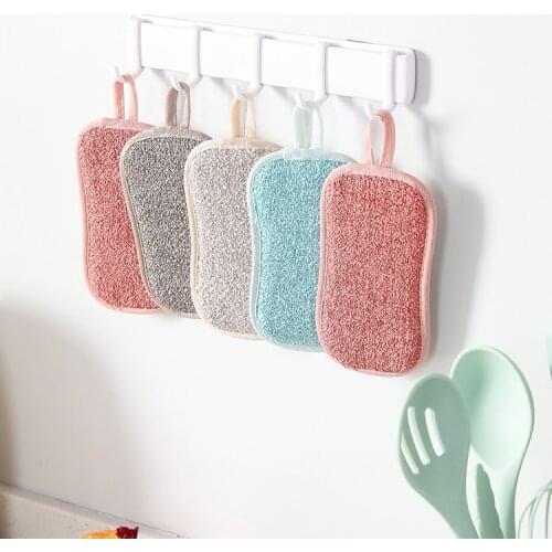 New Double Sides Cleaning Sponge Pan Pot Dish Clean Sponge Household Cleaning Tools Dishwashing Brushes