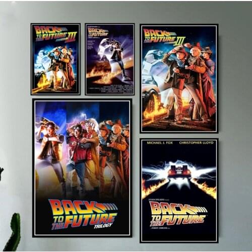 Back To The Future 1 2 3 Classic Movie Film Poster And Prints Wall Art Canvas Painting Wall Pictures Home Decor quadro cuadros