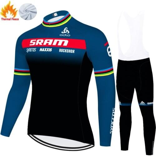 2020 team Scottes-Rc bicycle clothing men Winter Thermal Fleece mayot bicicleta hombre 20D gel ropa de ciclismo cycling set