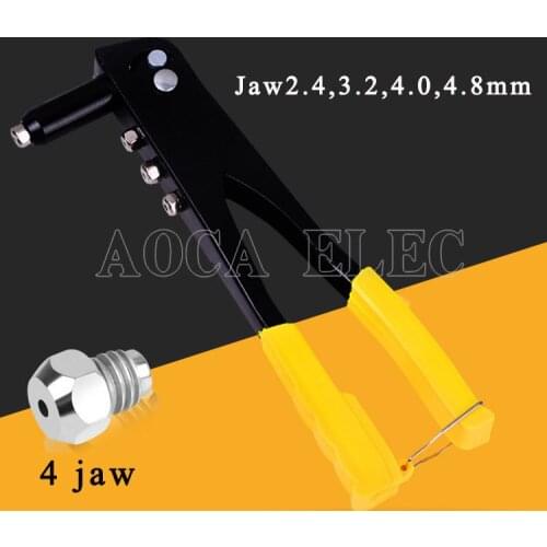 With Rivets Repair Household Hand Riveter Set Alloy Steel Heavy Duty Accessories Manual Pull Cap Professional Tool