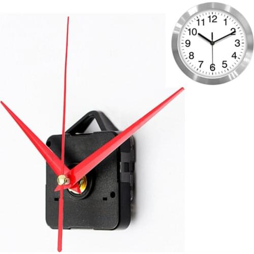 Wall Clock Quartz Movement Mechanism Battery Operated DIY Repair Part Replacement Kit Long Pointers Accessories