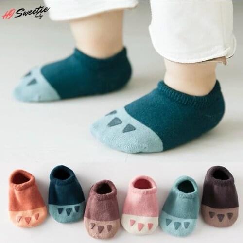 Baby Socks Cute Cartoon Anti-Slip 9-16cm Foot Length 0-1-3-5 Years Old for Baby Boys Girls Kid Floor Socks Autumn