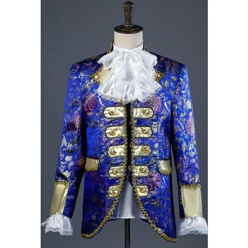 New stage costumes European court performance clothing studio theme of mens dress host men suit