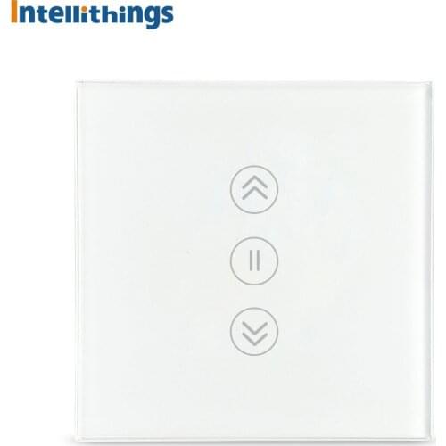 Smart WiFi EU Curtain Switch Electric Rolller Shade Switch Support Tuya Alexa Google Home Voice Control with Backlight Option