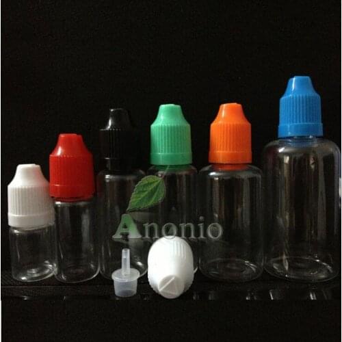 Wholesale 50pcs PET 50ML Plastic bottles With Childproof Cap With Long Thin Tip, 50ml Dropper Bottles E Liquid Empty Bottle