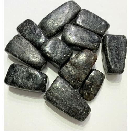 Drop Shipping 100g Natural Black Firework Stone Crystal Mineral Specimen Raw Stone Healing Gemstones Natural