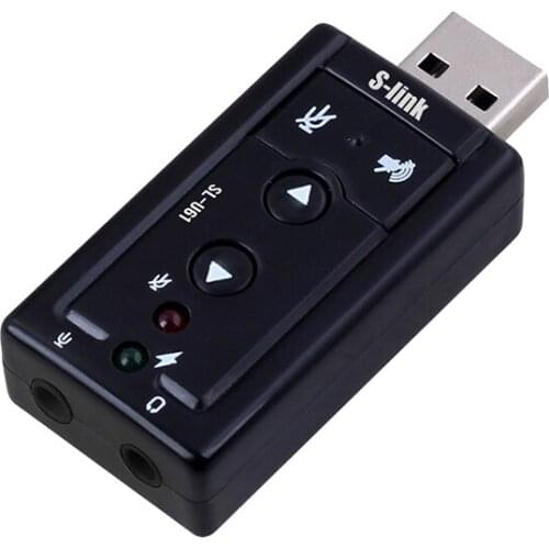 S-LINK SL-U61 USB SOUND CARD 2.0 CONVERTER ADAPTER