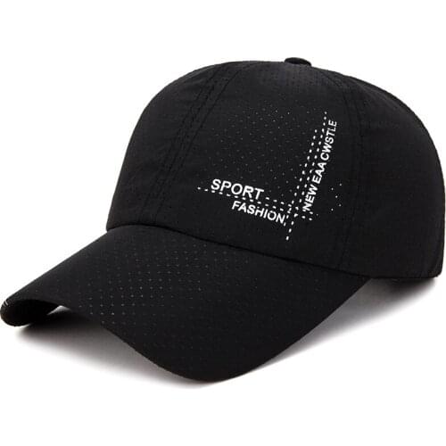 Perforated Quick Drying Hat Outdoor Riding Travel Summer Hat Breathable Adjustable Dad Hat for Men and Women