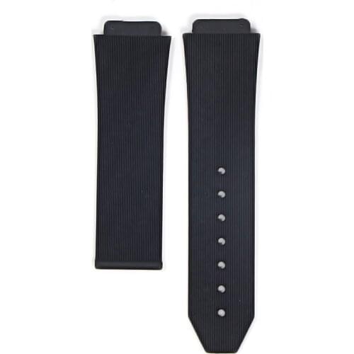 Six Sizes for HUBLOT Classic Fusion Universe Big Bang Series Men Women Silicone Watch Strap Vertical Stripe Road Bracelet 25mm