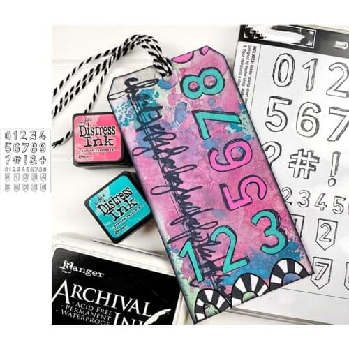 Arabic Numerals Symbols Metal Cutting Die And Stamps Scrapbooking Background DIY Decoration Craft Embossing Stencil