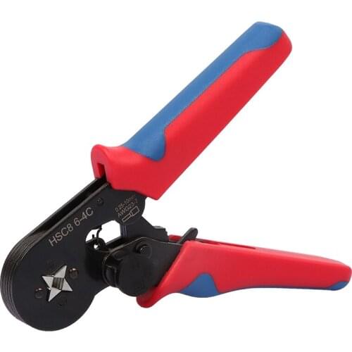 Tubular Carbon Steel Terminal Crimping Tools Mini Electrical Pliers HSC8 6-4 A.W.G. 23-7 0.25-10mm High Precision Hand Tools