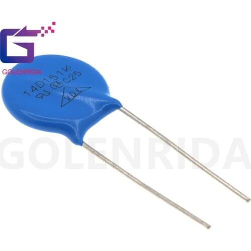 10pcs varistor 14D151K 150V piezoresistor 14D151