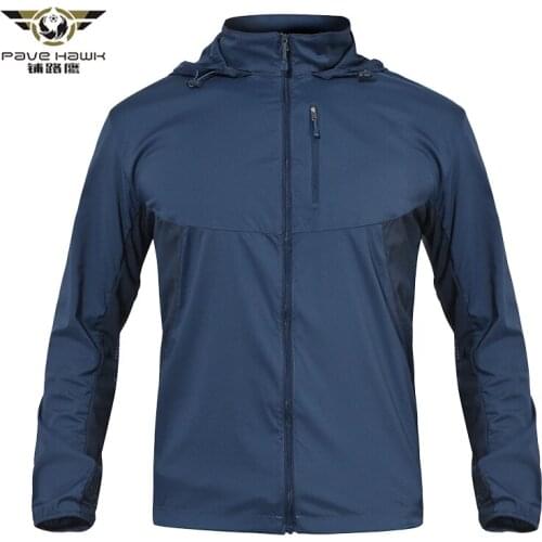 New 2018 Mens Lightweight Jacket Summer waterproof windbreaker Military Camouflage UV Protection Breathable Quick Dry Jackets