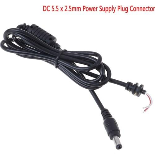 1.2m DC 5.5 x 2.5mm Power Supply Plug Connector With Cable For Toshiba for Asus for Lenovo Laptop Adapter