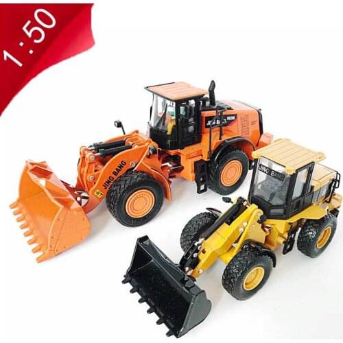 1/50 die-casting alloy engineering vehicle model large forklift loader bulldozer car adult child boy toy gift collection display