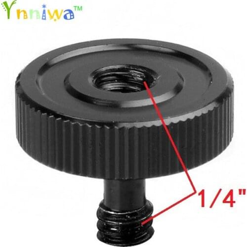 10pcs/lot Black 1/4 Male to 1/4 Female Screw Adapter For Camera Tripod L Type Bracket Stand Holder Hot Sale Best Promotion