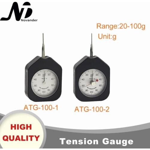 Free Shipping 100g Dial Tension Gauge Analog Single Needle Double Needles